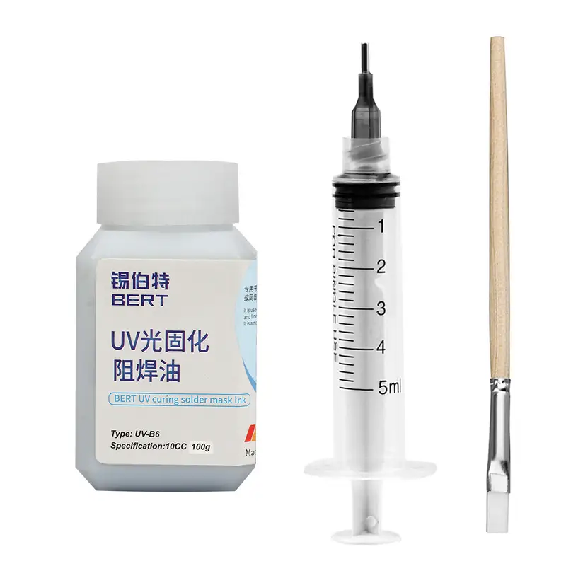 Green Oil Yellow Black Blue Red White Oil Curing Solder Resist Protective Paint
