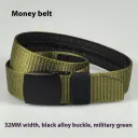 Black Buttons Army Green