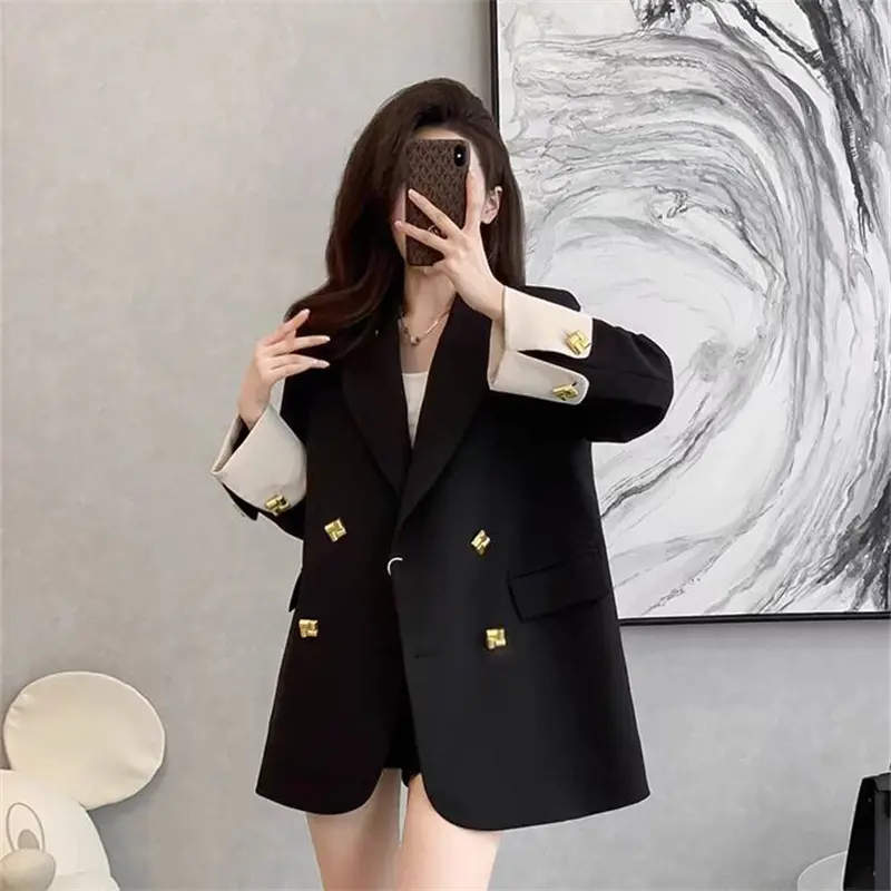 Loose-fit, Elegant Casual Business Suit Jacket