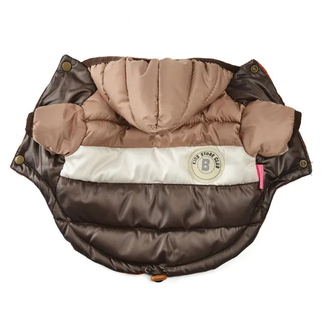 Waterproof Warm Pet Cotton padded Jacket Coffee - Shop at LoveMi