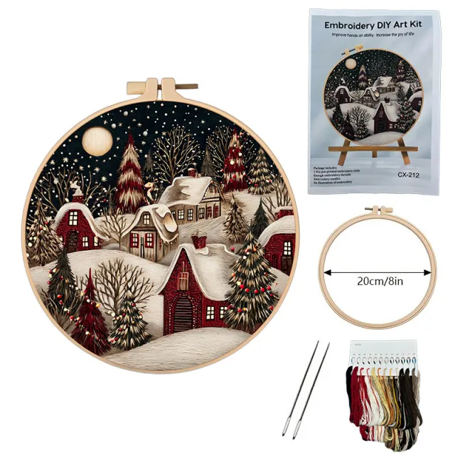 Kit Christmas Eve Kit Material Package Embroidery Fabric Cx212 - Shop at LoveMi