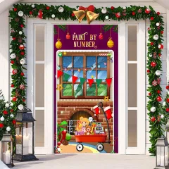 Christmas Festival Door Set Decorative Cloth - Sdmt148 - View 1