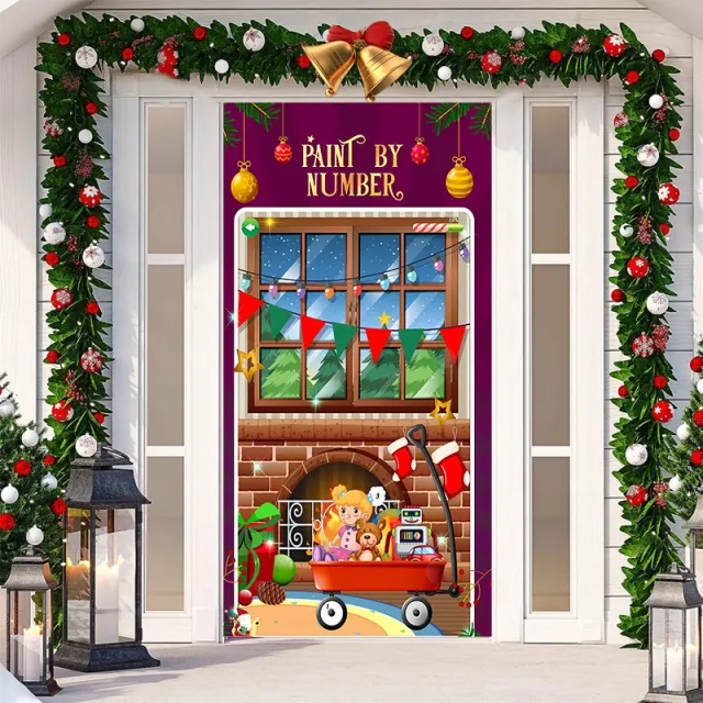 Christmas Festival Door Set Decorative Cloth Sdmt148 - Shop at LoveMi
