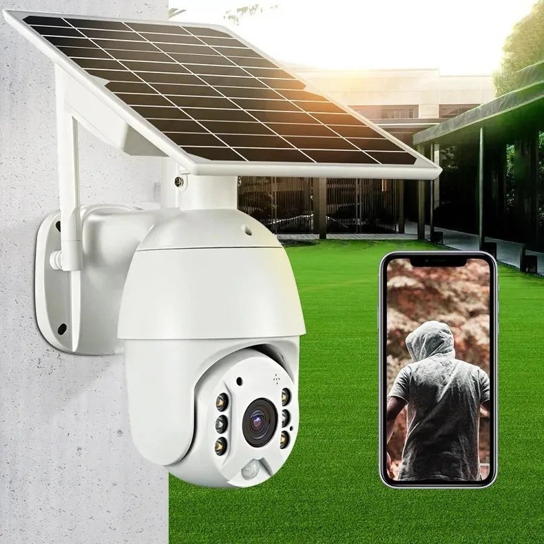 4G HD UBOX Solar-Powered Dome Surveillance Camera