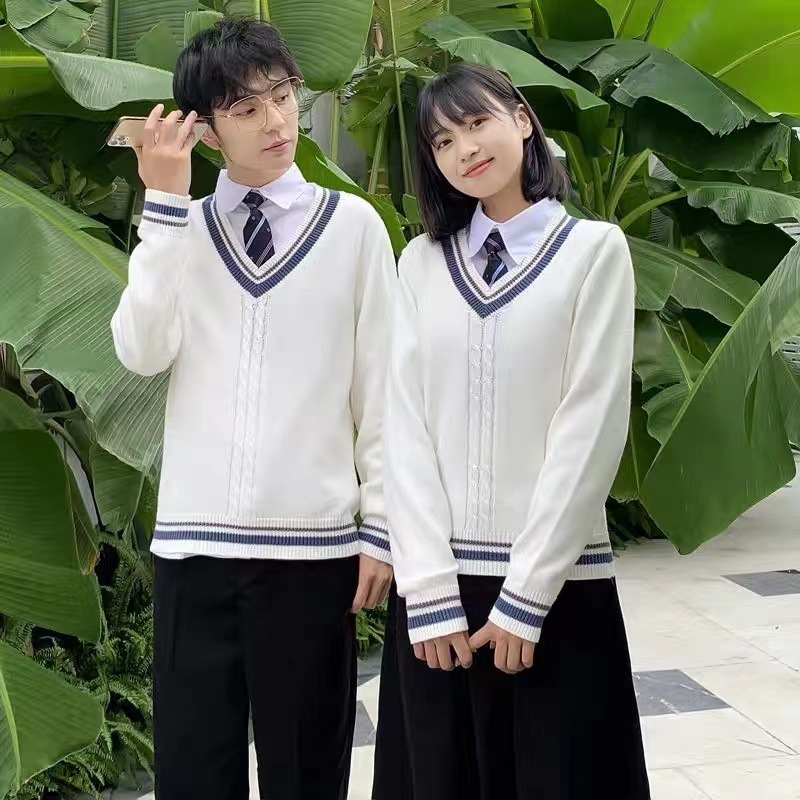 Sweater Pullover Long-sleeve Preppy-style Top Unisex