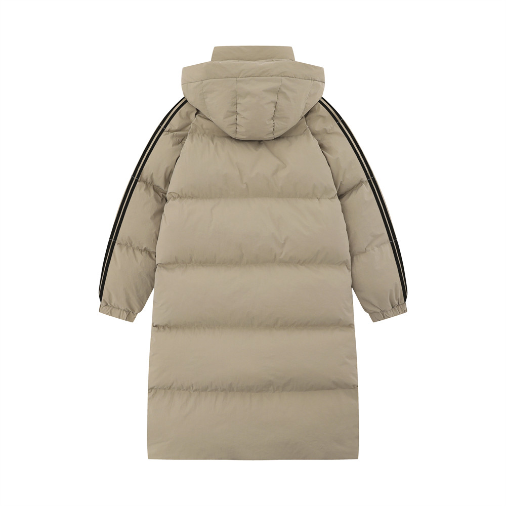 Long Below The Knee Hooded Cotton Jacket Male - Image 7