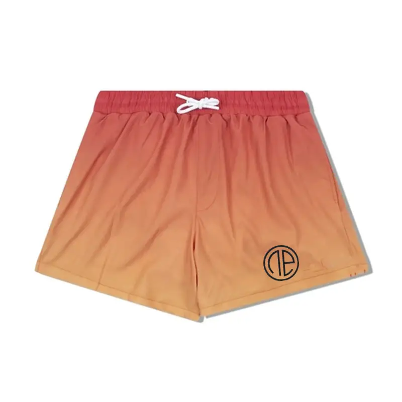 Summer Men's Casual Shorts Loose Fashion Gradient Color