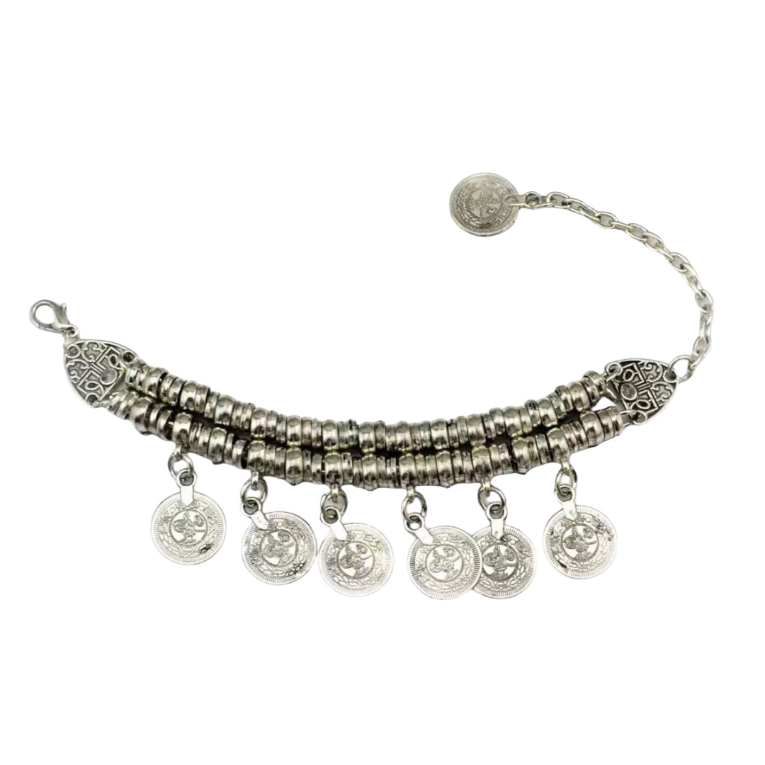 Retro Money Coin Tassel Bracelet