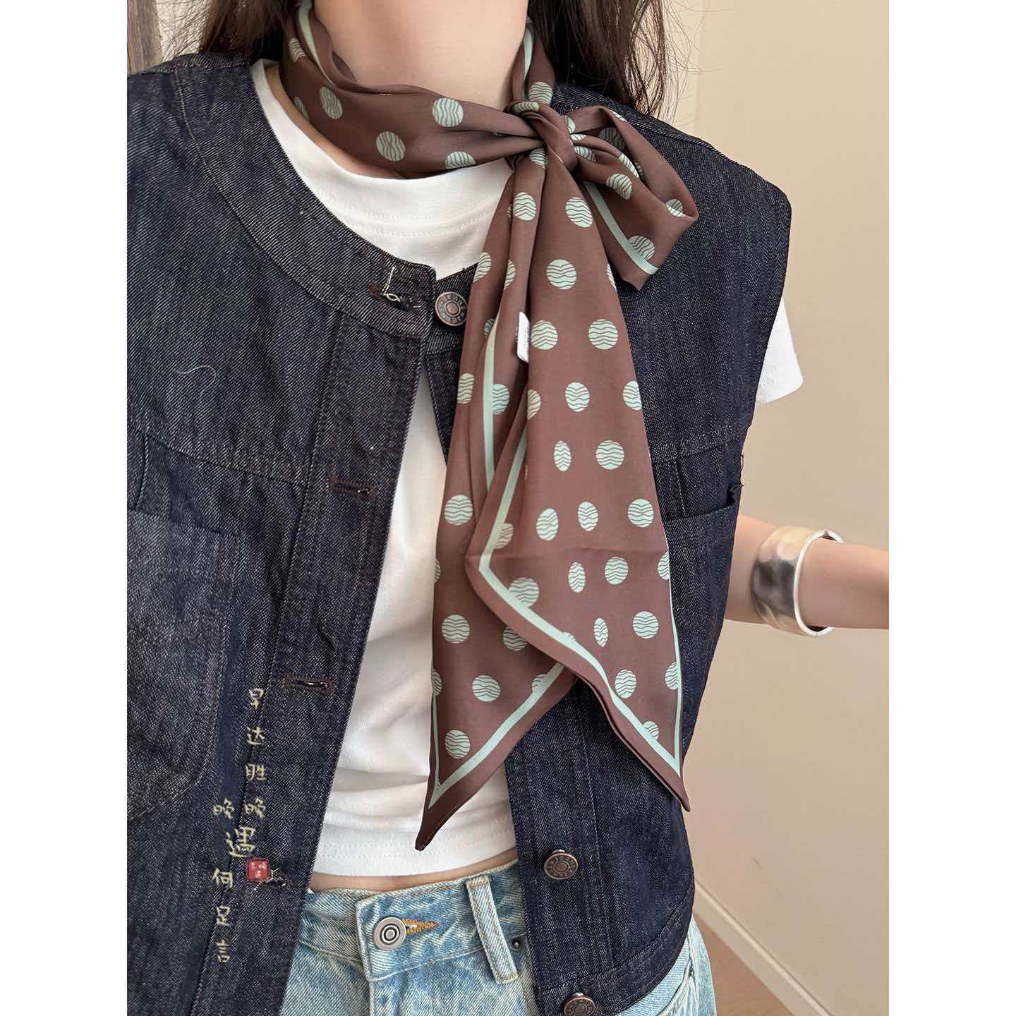 Printed Polyester Scarf, picture 6 of 12