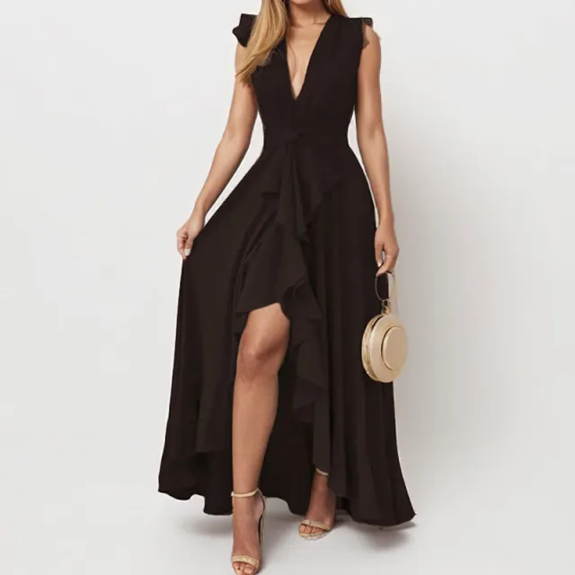 European And American Temperament Commute Design Sense Dress Women Black - Shop at LoveMi