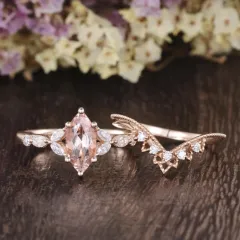 European And American Rose Flower Shape Ring Hot - Rose Gold Couple Rings - View 1