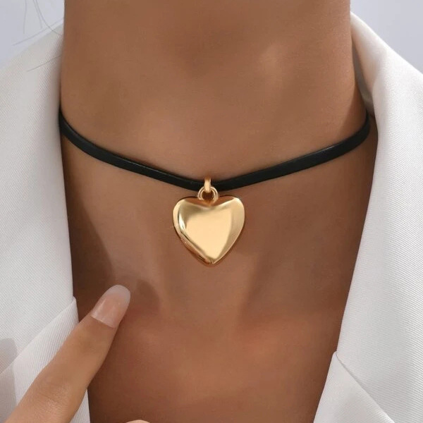 Women's Creative Simple Heart Pendant All-Match Necklace