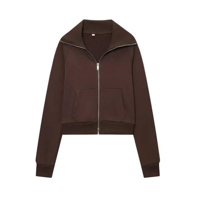 Lapel Fleece Jacket High waist Stretch Flared Pants Red - Shop at LoveMi