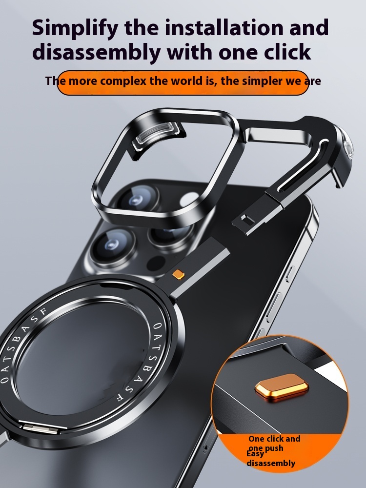 Metal Seamless Hollow Heat Dissipation Magnetic Bracket - Image 4