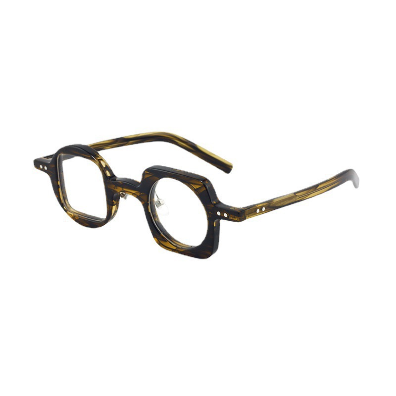 Leopard Print Vintage Acetate Glasses Frame - Image 9