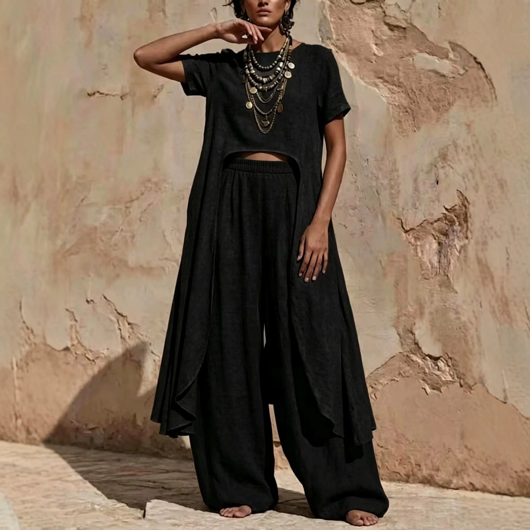 Womens Irregular Casual Set