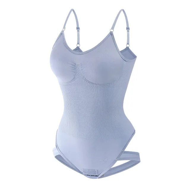 Body Shaping Belly Contraction Sling T back Large Size Hip Lifting Jumpsuit Blue - Shop at LoveMi