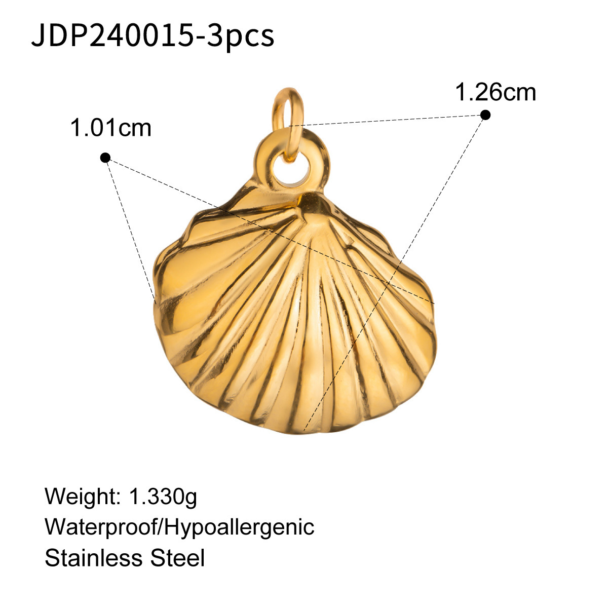 Cute Oil Dripping Stainless Steel Color Retention Necklace Pendant