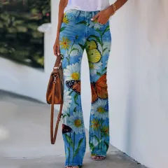 Summer New Flower-bird Print Women's Trousers - 6 Style - View 1