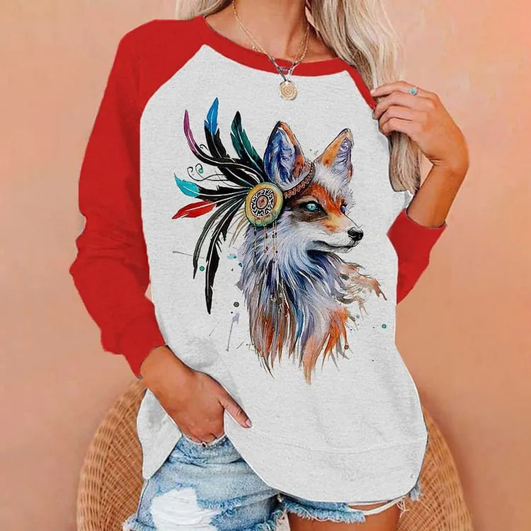 Cute Cat Creative Printing Women's Long Sleeve Crew Neck Sweater - Hooy51-6Xl