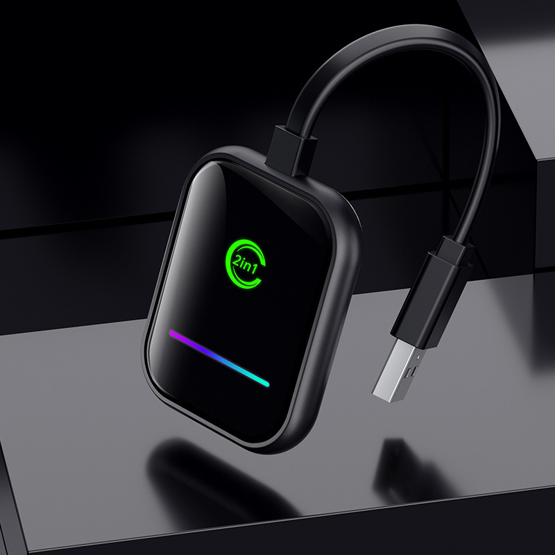 2-in-1 Wireless Carplay Box Original Car Wired To Adapter - Image 2