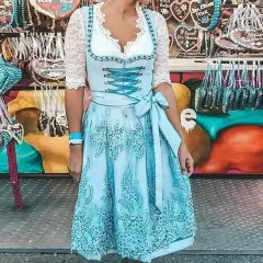 Women's Fashion Casual Short-sleeved Printed Beer Dress - 755346 Style - View 1