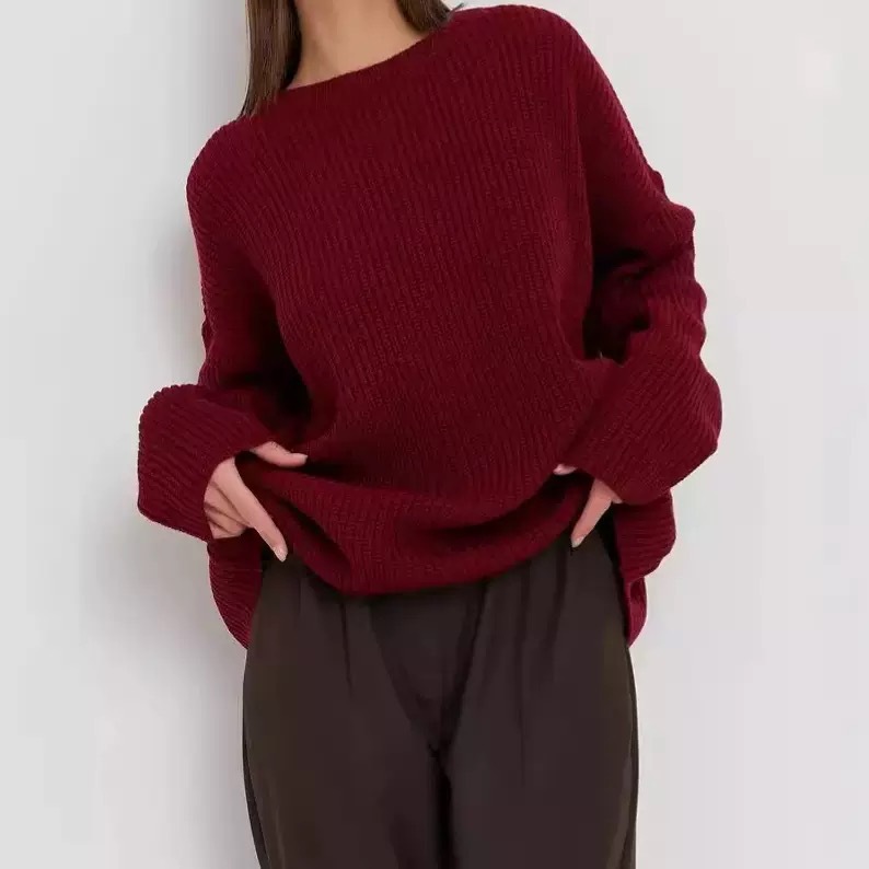 Women's Fashionable Soft Nuo Sweater Vintage Top