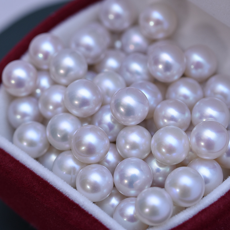 White Perfect Circle Strong Light Fine Micro Flaw Almost Flawless Pearl Bare Pearl 4