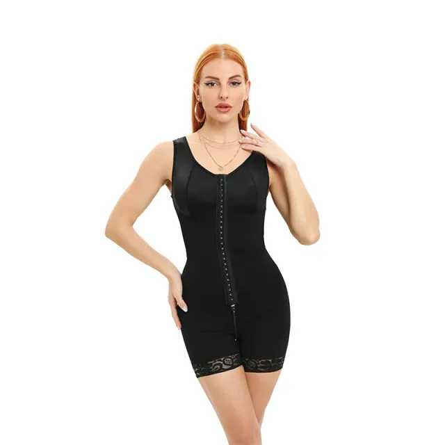 Reinforced Breasted One piece Corset High Elastic Black - Shop at LoveMi