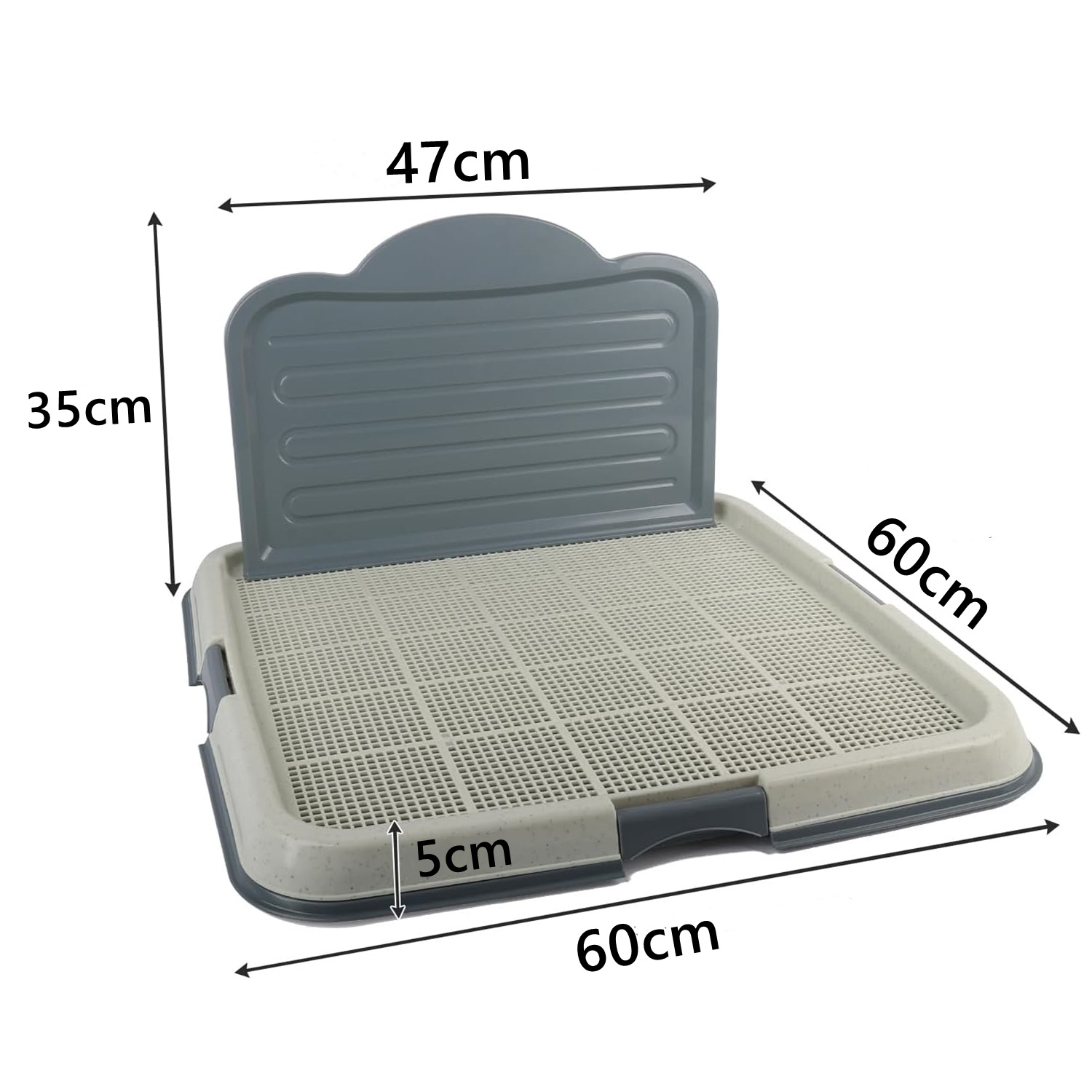 Mesh Dog Potty Training Tray with Wall Mount Clip - Portable Puppy Toilet Pad Holder for Indoor Use