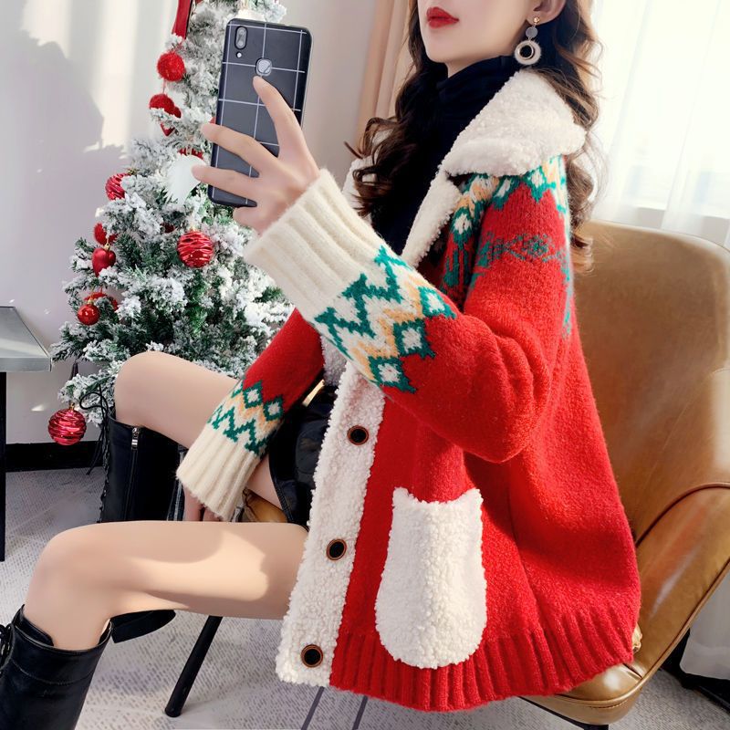 Korean-style New Relaxed-fit Lambswool Coat For Women