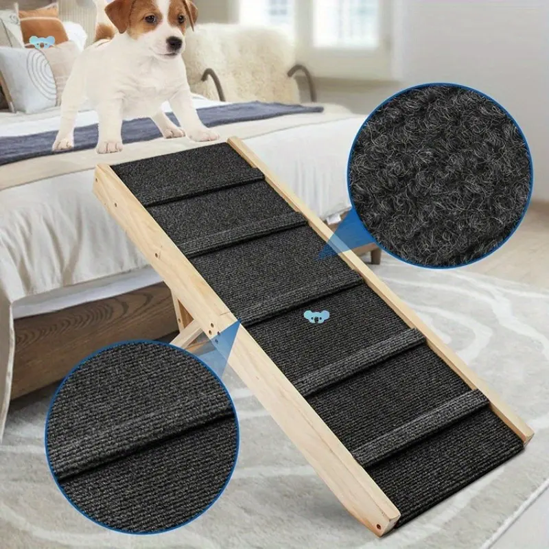 Wooden Bearing Strength Pet Ladder Older Dog