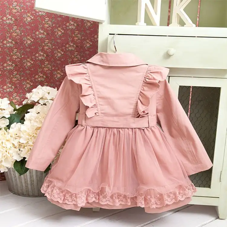 Girls' Spring Autumn Outfit Windbreaker Stylish Coat