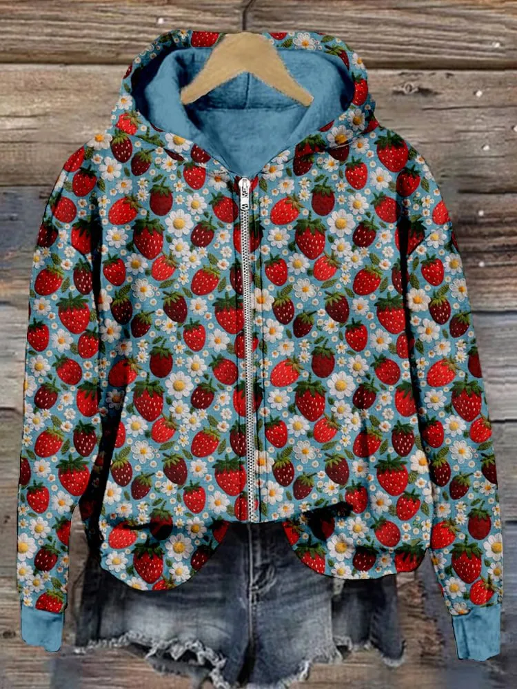 Zipper Hooded Sweatshirt Digital Printing - Tzphd2622-3Xl