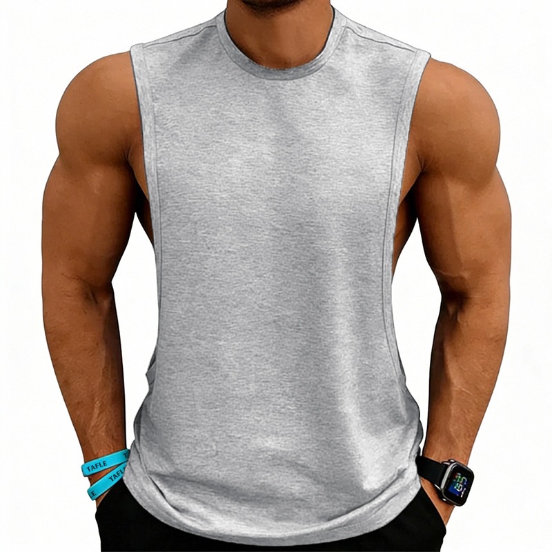 Breathable vest on model