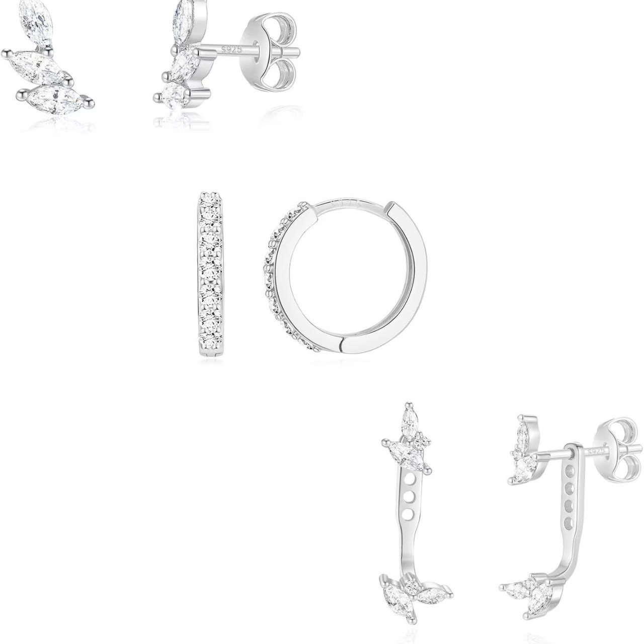 Edgy Creative Irregular-geometry Earrings With A Premium High-end Vibe - Jewelry & Watches