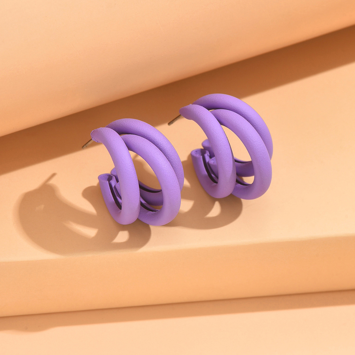 Japanese And Korean Summer Simplicity Scattered Oversized Three-ring Ear Clip For Women
