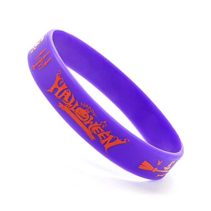 Purple Bracelet Orange Pattern