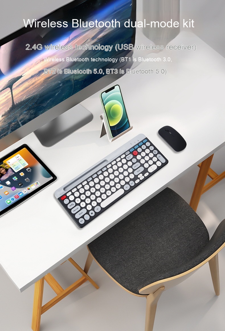 Trådløst Bluetooth-tastatur - Miniatyr 9