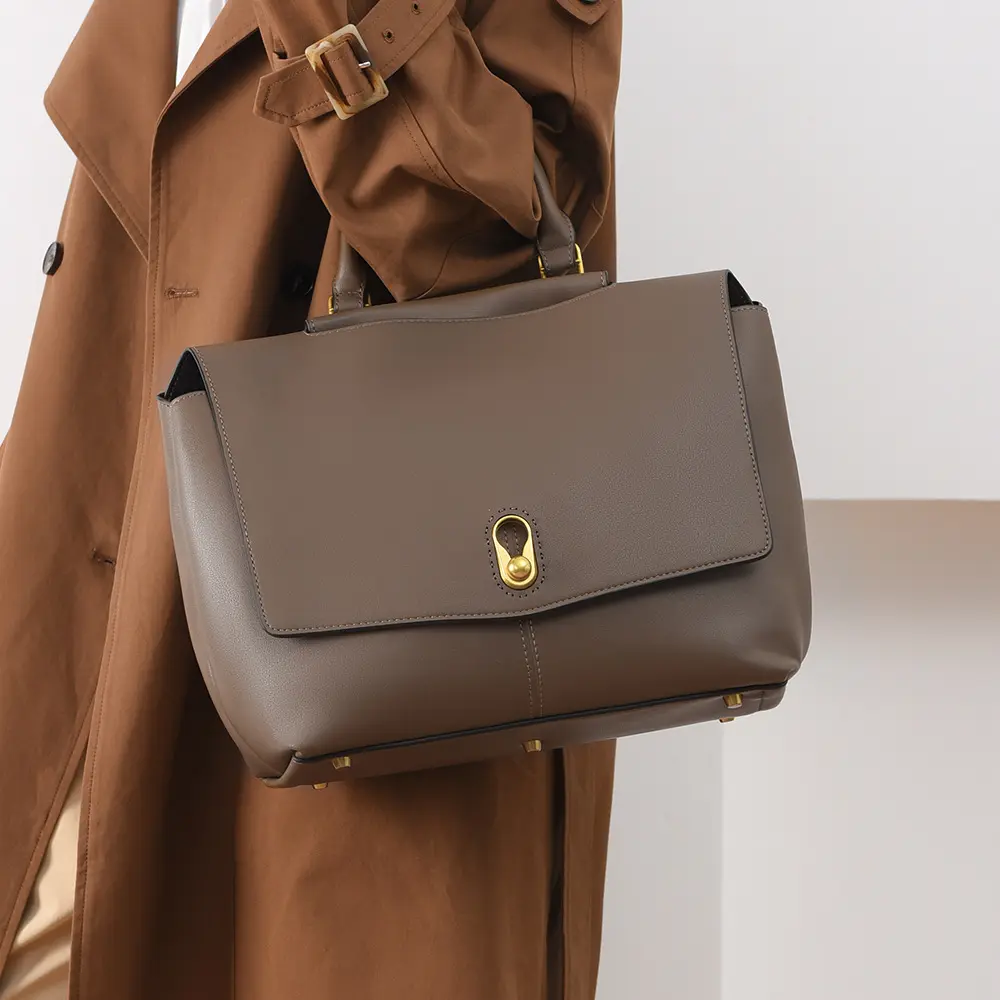 Large-capacity Versatile Microfiber Leather Bag