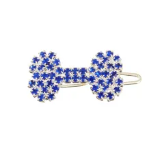 Pet Cat And Dog Ornament Diamond Dog Bone Barrettes - Blue - View 1