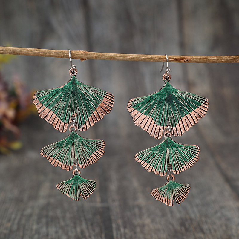 Vintage-style Multi-layer Alloy Earrings For Women