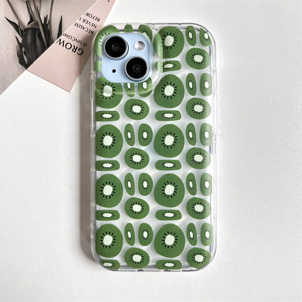 Transparent Sliced Kiwi Fruit Phone Case - Image 2