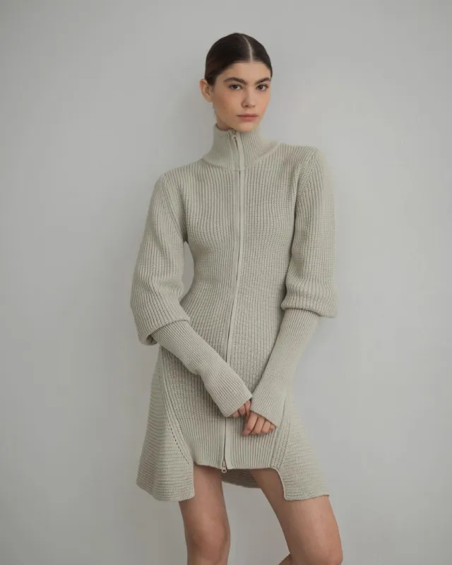 Women's Fashionable All match Casual Thickening Zipper Sweater Light Green - Shop at LoveMi