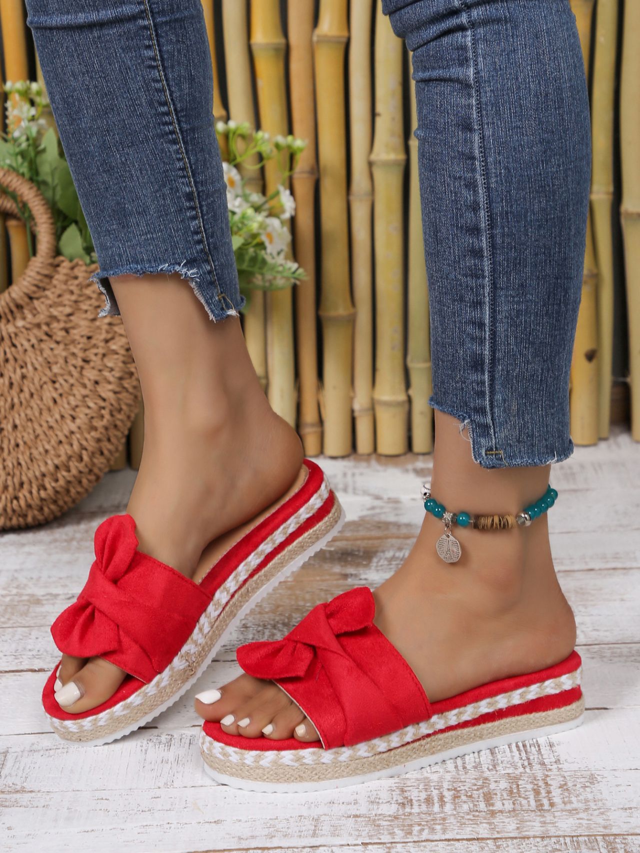 Women's Jute Rope Slippers - Color Options - Sarah Express
