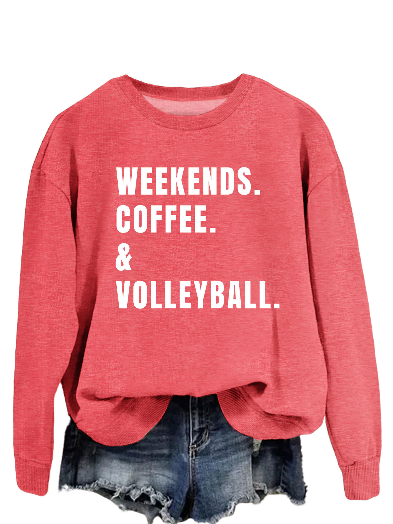 Red Sweater White Font