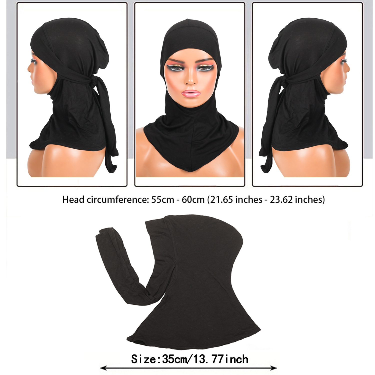 Women's Polyester Hand-embroidered Headscarf