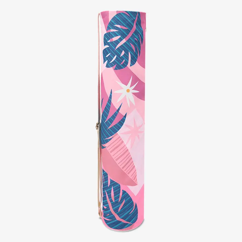 Portable Colored Printed Canvas Yoga Mat Bag
