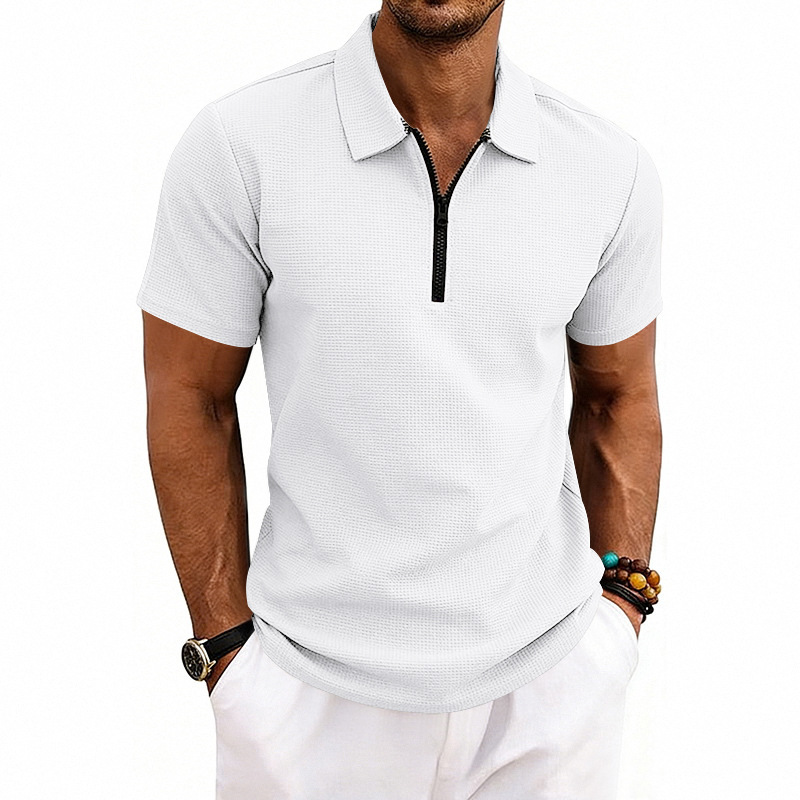 Lapel Polo Shirt Short-Sleeve T-Shirt Business-Casual Mens Style