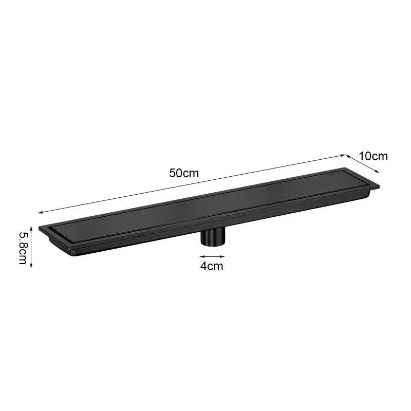 Stainless Steel Rectangular Bathroom Shower Floor Drain